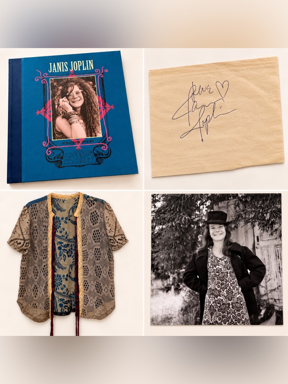 JANIS JOPLIN *Rare* LE 2000 "Days & Summers" Scrapbook & Vintage Items